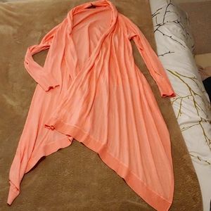 Donna Karan salmon cardigan